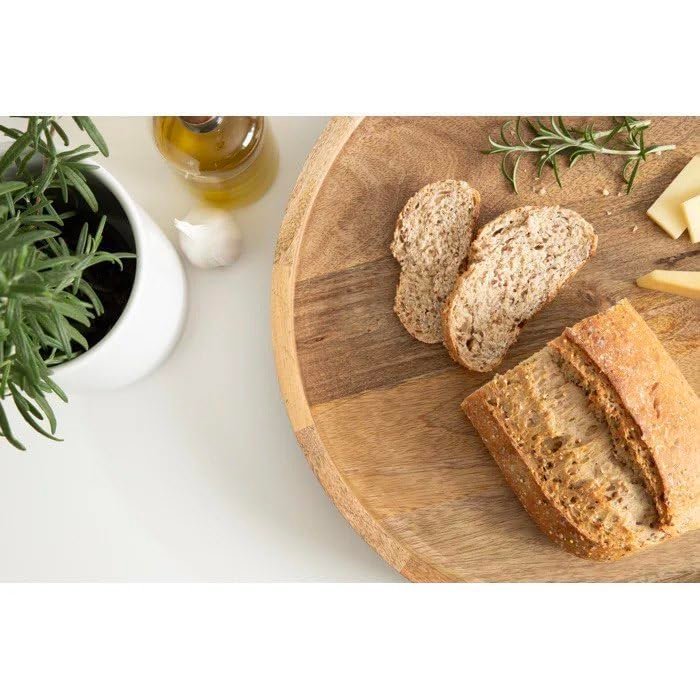 Wooden Rustic Round Serving Tray