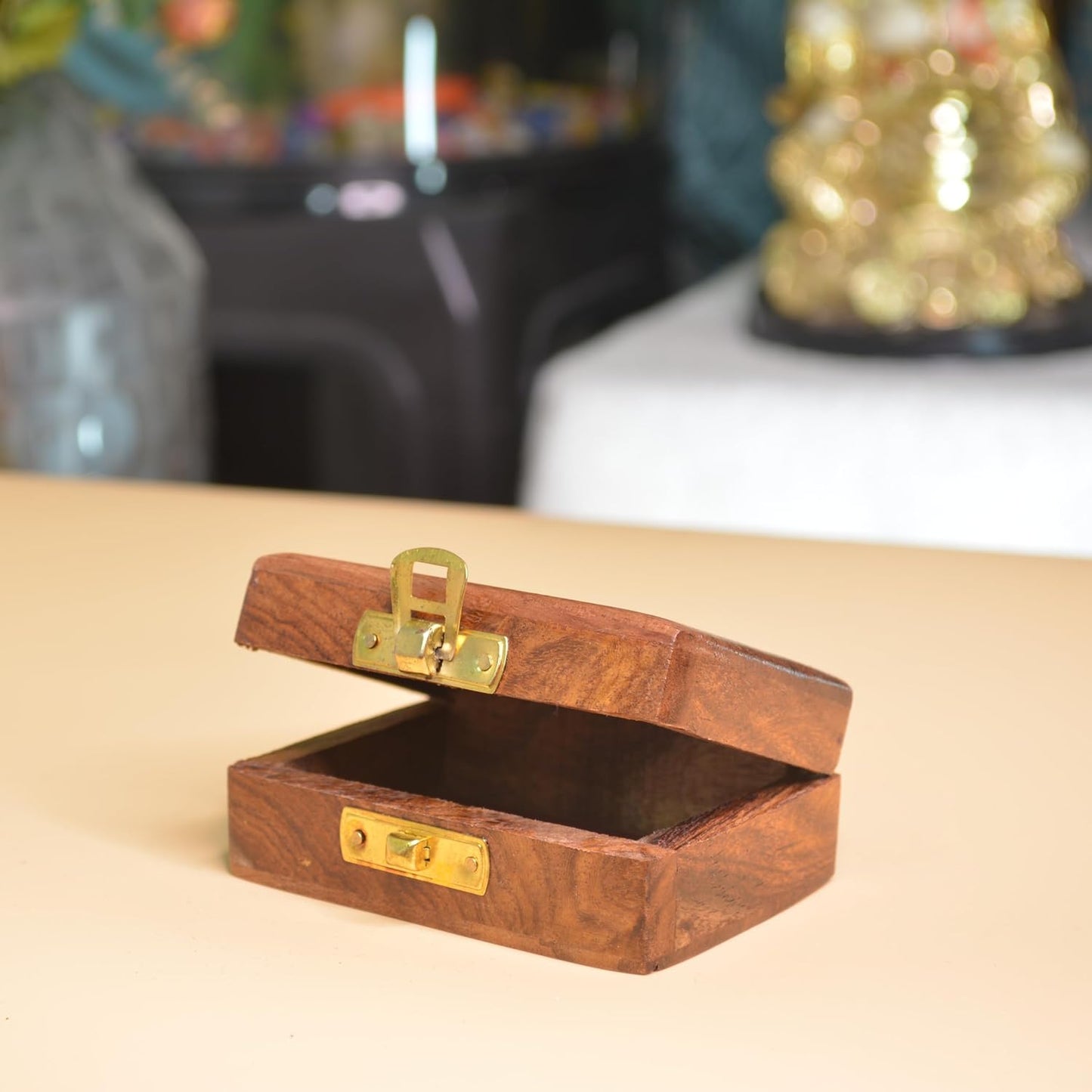 wooden decorative jewellery box small