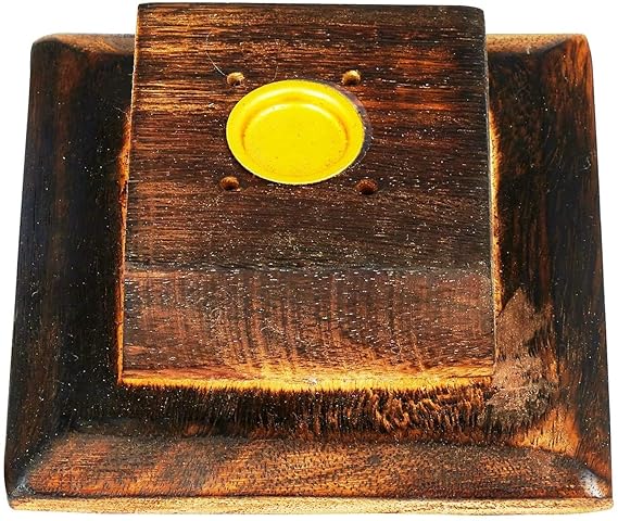 Wooden Incense Stick & Cone Burner Holder Tower