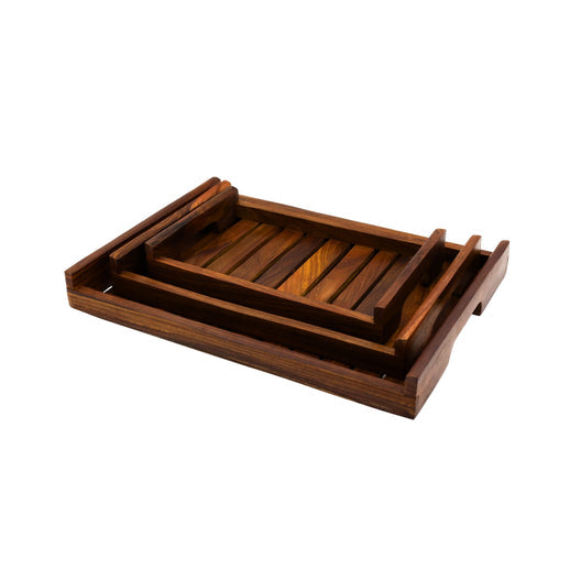 Wooden Tray set of 3