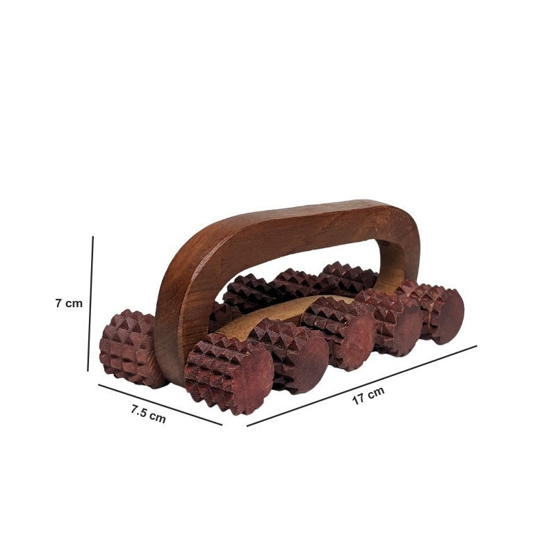 Acupressure Back Massager with 10 Roller
