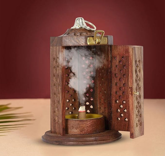 Dhoop Burner Sheesham Wood Hanging Stand
