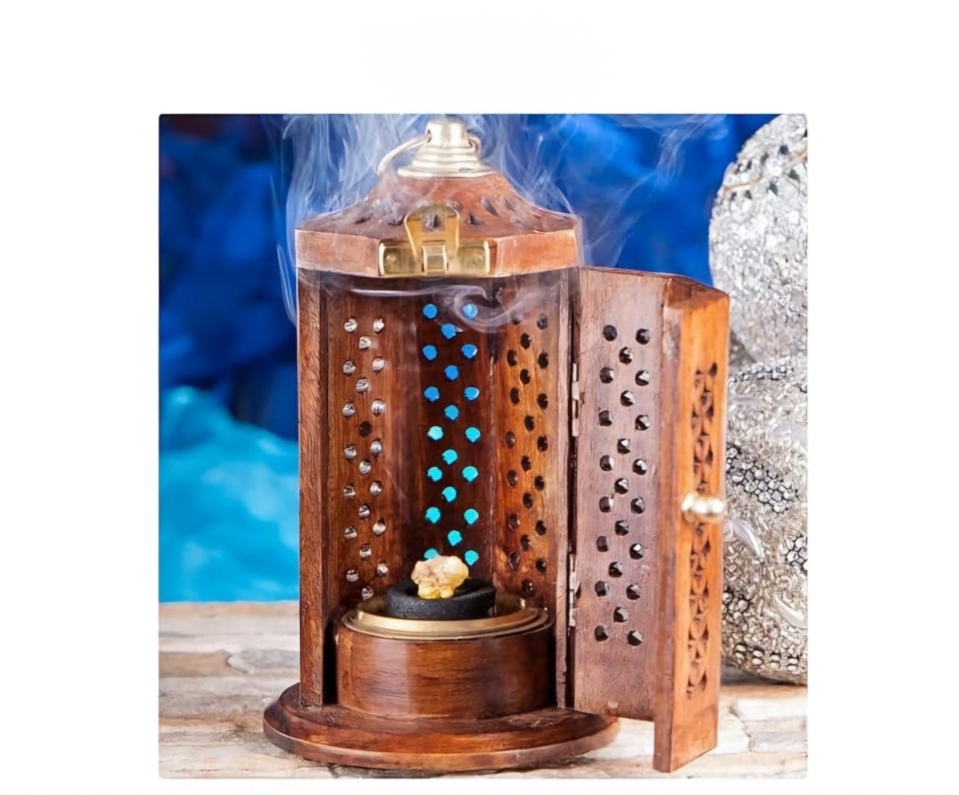 Dhoop Burner Sheesham Wood Hanging Stand