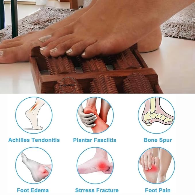 Wooden acupressure Dual massRoller