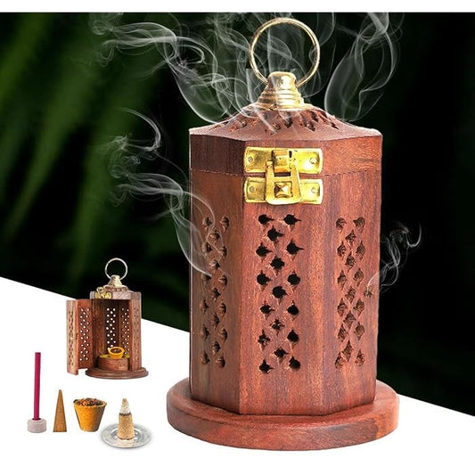 Dhoop Burner Sheesham Wood Hanging Stand