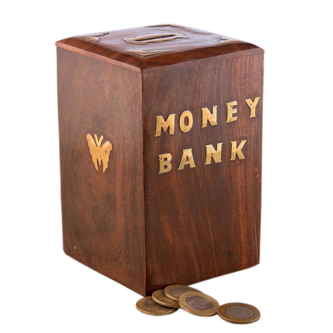 Handicrafted Wooden Piggy Bank