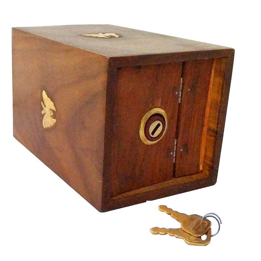 Handicrafted Wooden Piggy Bank