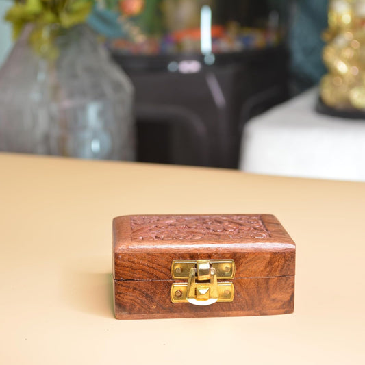 wooden decorative jewellery box small