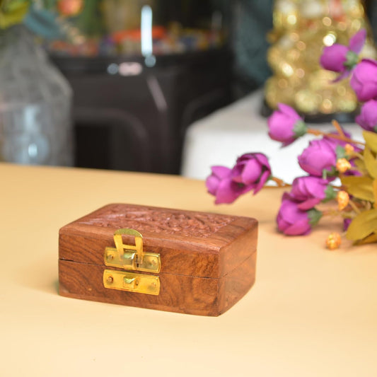 wooden decorative jewellery box small