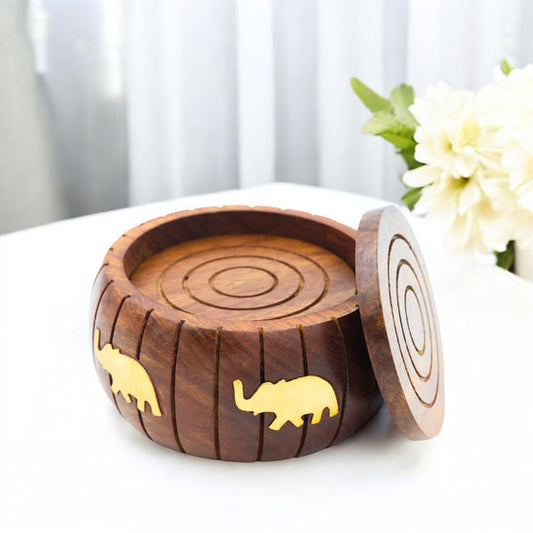 Wooden Coasters Set