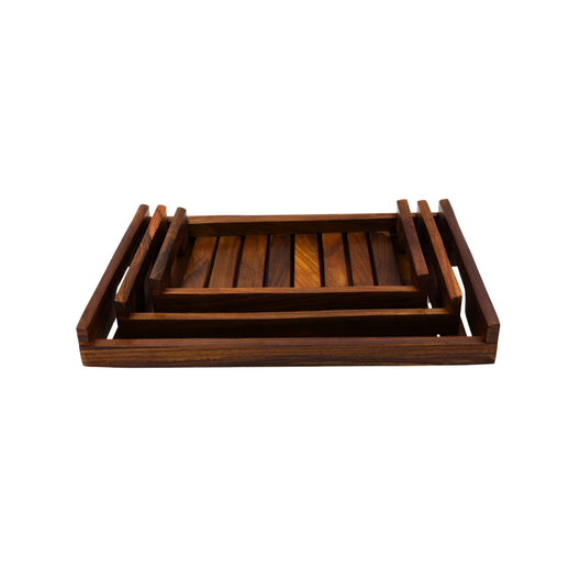 Wooden Tray set of 3