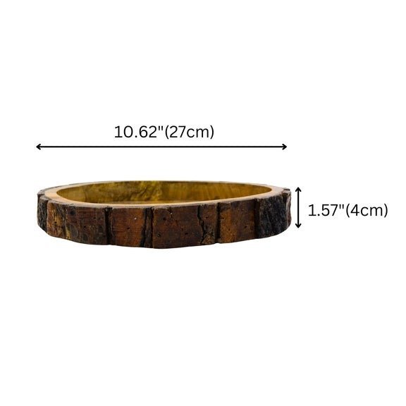Wooden Round Serving Tray